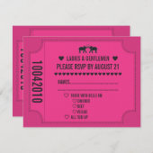 Billet Carnaval RSVP Invitation (Devant / Derrière)