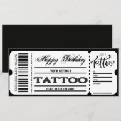 Billet Chèque Cadeau Carte Cadeau Certificat Chèqu (Devant / Derrière)