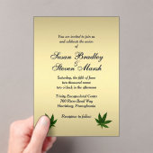 Billet Classy Gold Weed Faire-part de mariage (In situ (ordinateur de poche))