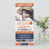 Billet d'anniversaire Basketball Invitations (Debout devant)