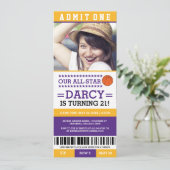 Billet d'anniversaire Basketball Invitations (Debout devant)
