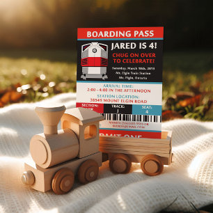 Billet d'anniversaire de la carte d'embarquement 