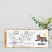 Billet d'anniversaire de voyage de la carte d'emba (Debout devant)