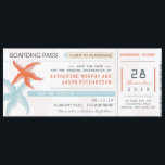 billet d'avion carte d'embarquement enregistrer la<br><div class="desc">billet d'embarquement moderne pour enregistrer la date avec avion et étoiles de mer.</div>