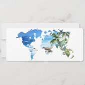 Billet de boarding carte de plage Date enregistrée (Dos)