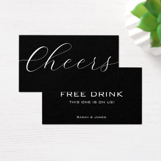 Billet de boisson Black White Corporate (Bureau)