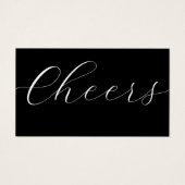 Billet de boisson Black White Corporate (Devant)