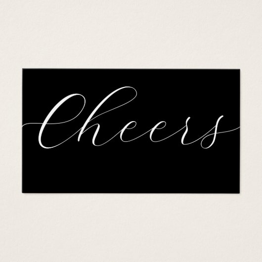 Billet de boisson Black White Corporate (Devant)