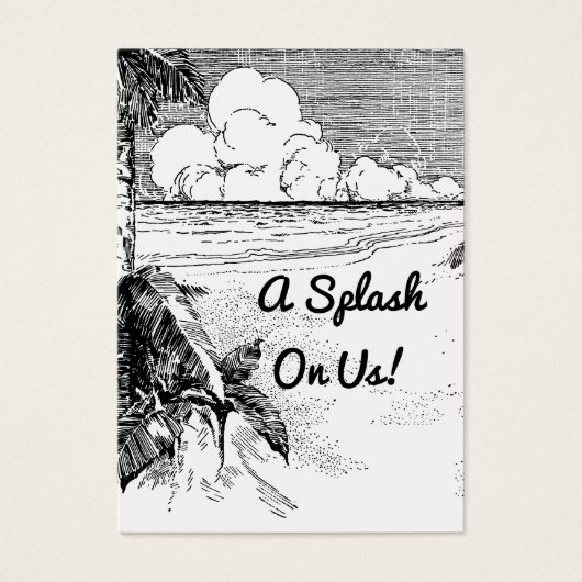 Billet de Boisson Gratuite pour Événement sur le T (Devant)