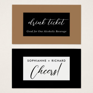 Billet de boisson mariage