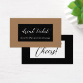 Billet de boisson mariage (Bureau)