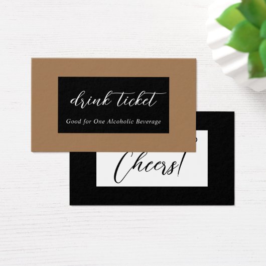 Billet de boisson mariage (Bureau)