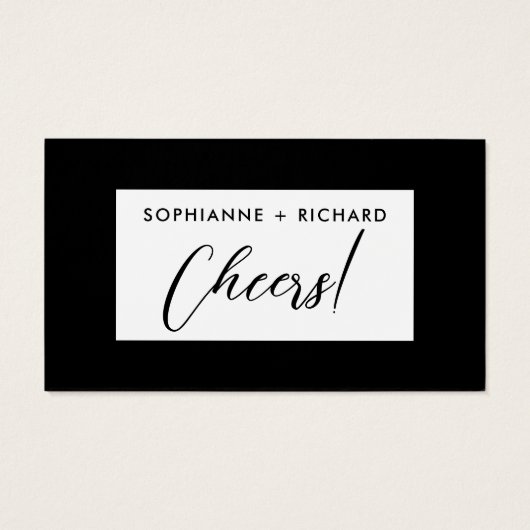 Billet de boisson mariage (Dos)