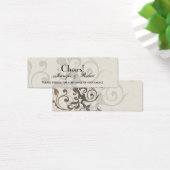 Billet de boisson Mariage au charbon et à l'ivoire (Bureau)