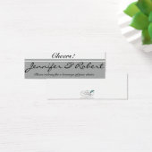 Billet de boisson moderne Silver et Buttercup Flow (Bureau)