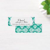 Billet de boisson White Emerald Green Mariage dama (Bureau)