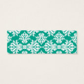 Billet de boisson White Emerald Green Mariage dama (Dos)