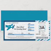 Billet de carte d'embarquement d'anniversaire (Devant / Derrière)