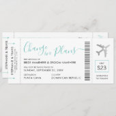 Billet de carte d'embarquement Modifier la date Av (Devant / Derrière)