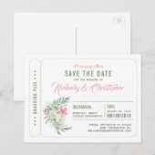 Billet de carte d'embarquement Tropical Beach Enre (Devant / Derrière)