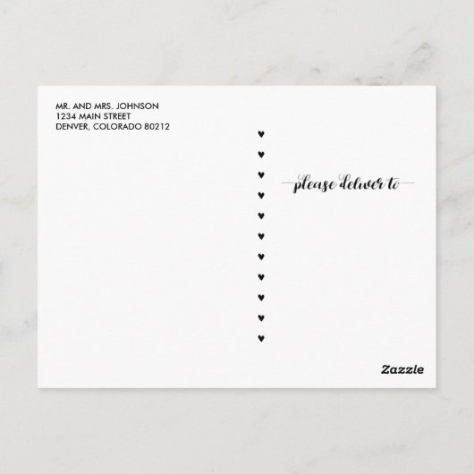 Billet de carte postale (Dos)