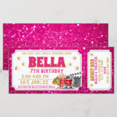 Billet de cinéma Anniversaire Invitation Parties s (Devant / Derrière)