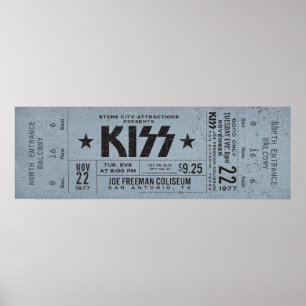 Billet de concert KISS – Impression d'art mural ro