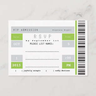 Billet de concert RSVP