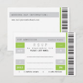 Billet de concert RSVP (Devant / Derrière)