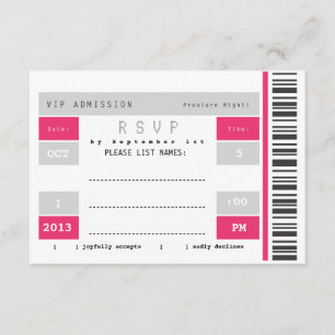 Billet de concert RSVP