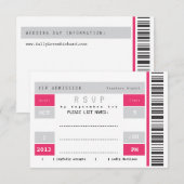 Billet de concert RSVP (Devant / Derrière)
