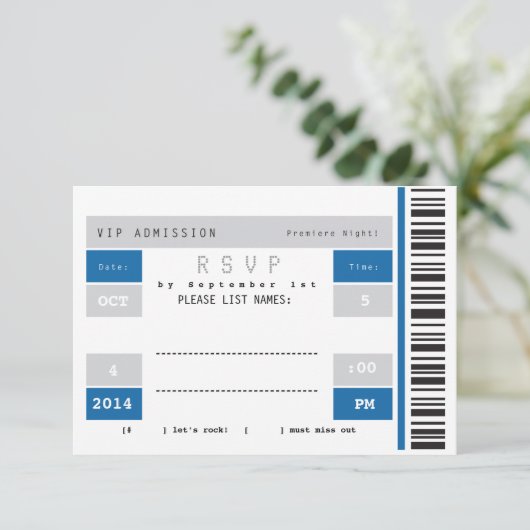 Billet de concert RSVP (Debout devant)