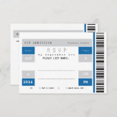 Billet de concert RSVP (Devant / Derrière)