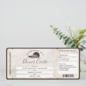 Billet de Coupon de Surprise Carte d'Embarquement (Debout devant)