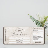 Billet de Coupon de Surprise Carte d'Embarquement (Debout devant)