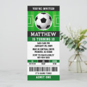 Billet de football Anniversaire Invitation (Debout devant)