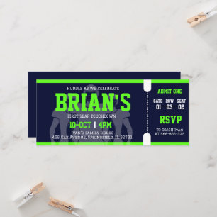 billet de football invitation