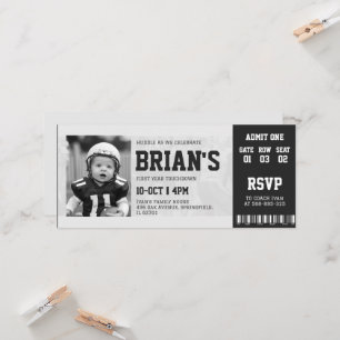 billet de football invitation