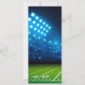 Billet de football vert foncé Invitation Anniversa (Dos)