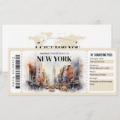 Billet de l'avion de la carte d'embarquement modif (Devant / Derrière)