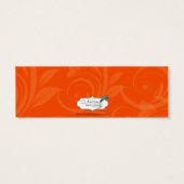 Billet de Mariage graphique Rose orange (Dos)