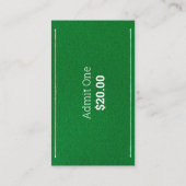 Billet de partie de mâle de cartes de jeu de nuit (Dos)