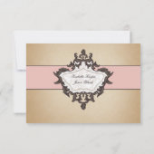 Billet de passeport vintage RSVP (Dos)