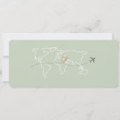 Billet de Planification de Date Simple Carte du Mo (Dos)