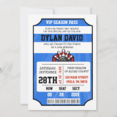 Billet de QUILLES Invitation Bar Mitzvah (Devant)