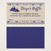 Billet de rabat de Baby shower de la tribu Boho (Devant & derrière)