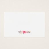 Billet de rabat de Baby shower Floral Gold Chic (Dos)