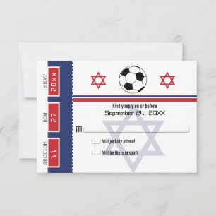 Billet de soccer Bar Mitzvah RSVP