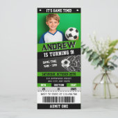 Billet de soccer numérique personnel Invitation d' (Debout devant)