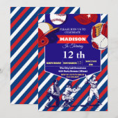 Billet de sport Anniversaire Fête Invitation (Devant / Derrière)